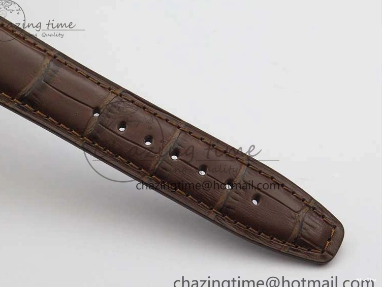 MIROTIME 0408 Original Portuguese IW358304 ZF 1:1 Best Edition SS White Dial RG Markers on Leather Strap A 7077